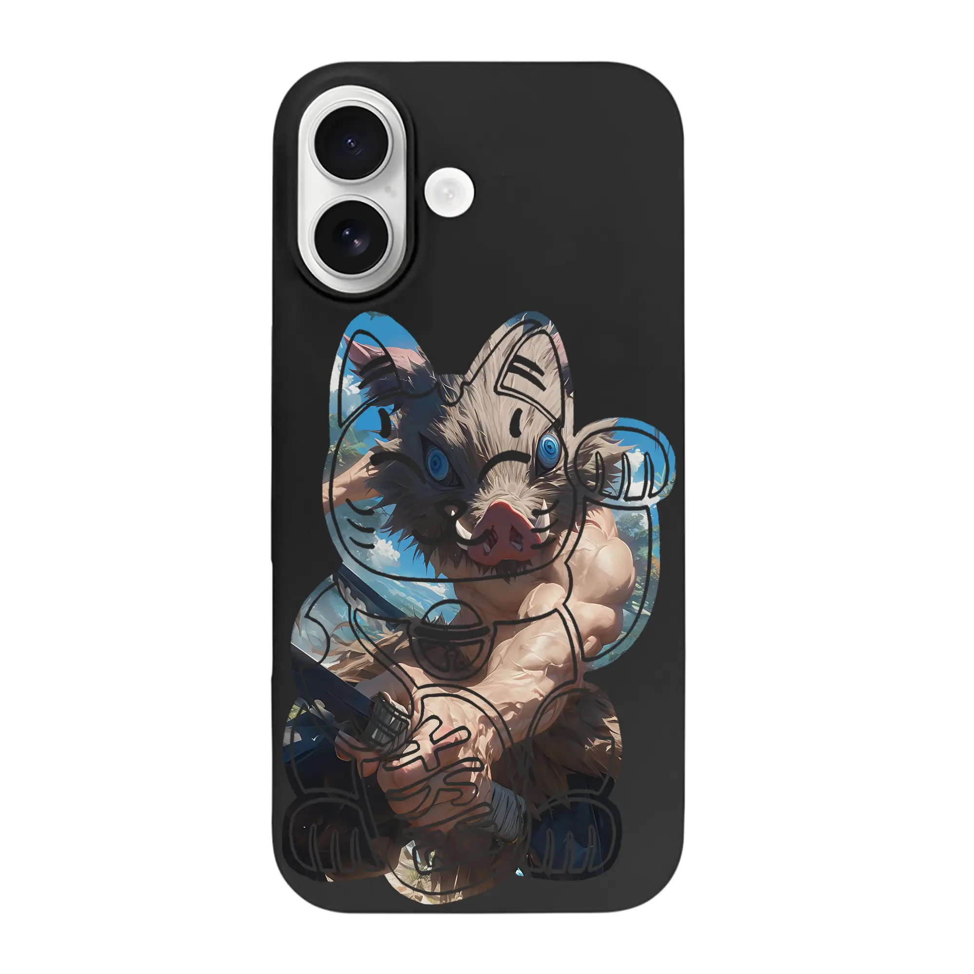 鬼滅の刃 グッズ,嘴平 伊之助 - iPhone 17 シリーズ シリコンケース 薄型 耐衝撃 指紋防止 ソフトタッチカバー 精密フィット 傷防止 保護ケース iPhone 17/17 Air/17 Pro/17 Pro Max 対応